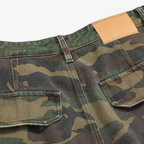 Cargo Pants Camo Baggy Wide Leg Ripped Camouflage Streetwear