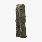 Cargo Pants Camo Baggy Wide Leg Ripped Camouflage Streetwear