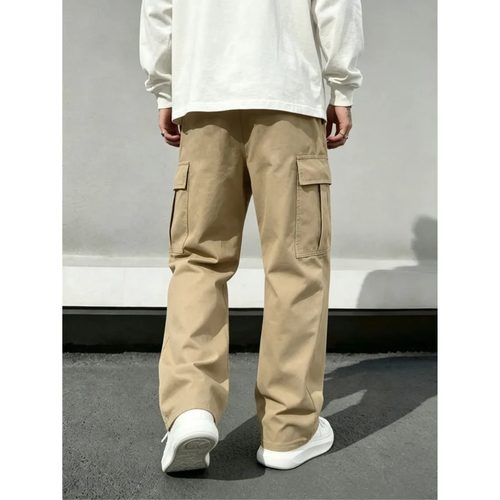 Cargo Pants Men Baggy Wide Leg Skate Streetwear
