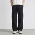 Cargo Pants Men Relaxed Wide Leg Drawstring Streetwear