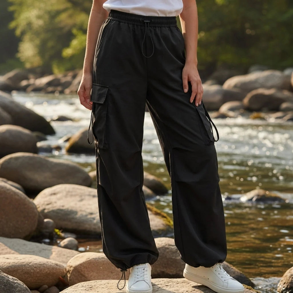 Cargo Pants Women Baggy Wide Leg Sweatpants Utility Streetwear