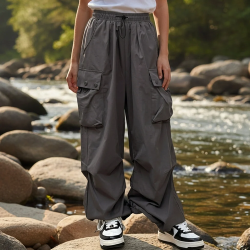 Cargo Pants Women Baggy Wide Leg Sweatpants Utility Streetwear