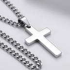 Casual Cross Pendant Necklace | Waterproof Stainless Steel