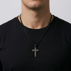 Casual Cross Pendant Necklace | Waterproof Stainless Steel
