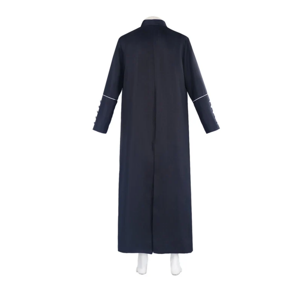 Classic Clergy Robe Cassock with Contrast Trim & Medieval Elegance