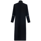 Classic Clergy Robe Cassock with Contrast Trim & Medieval Elegance