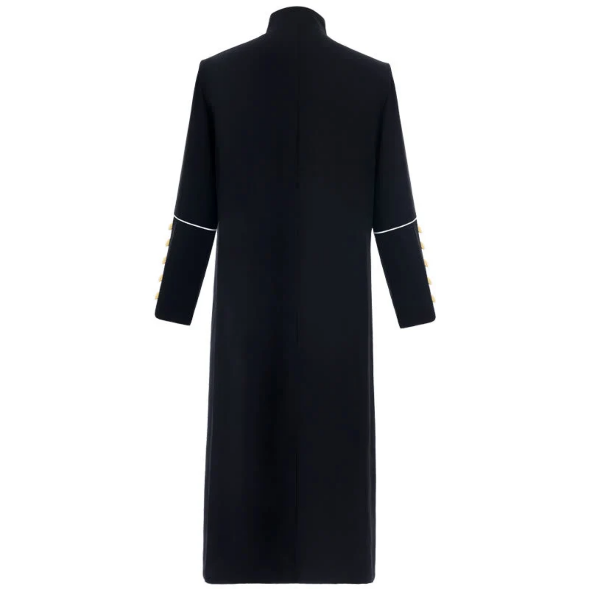 Classic Clergy Robe Cassock with Contrast Trim & Medieval Elegance