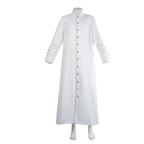 Classic Clergy Robe Cassock with Contrast Trim & Medieval Elegance