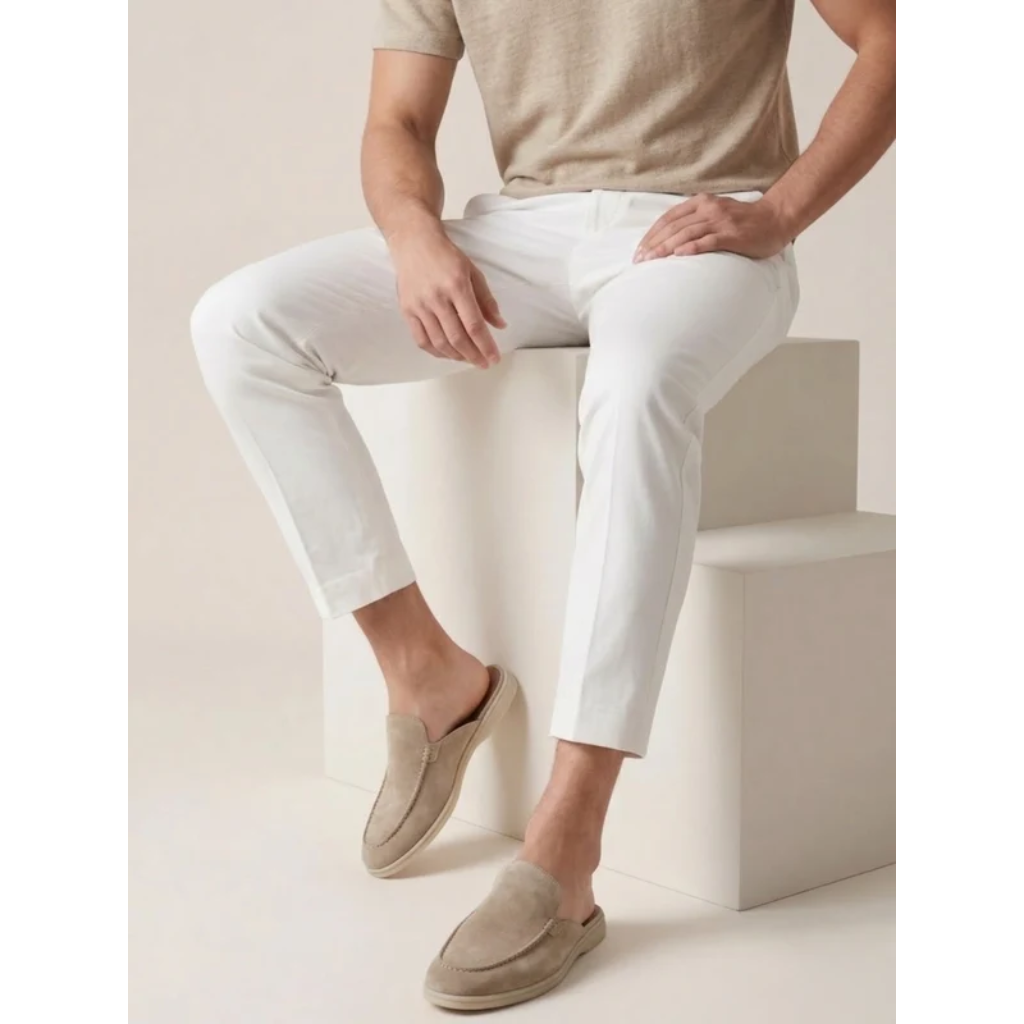 Clogs Mules for Men Slip On Open Heel Backless Loafer