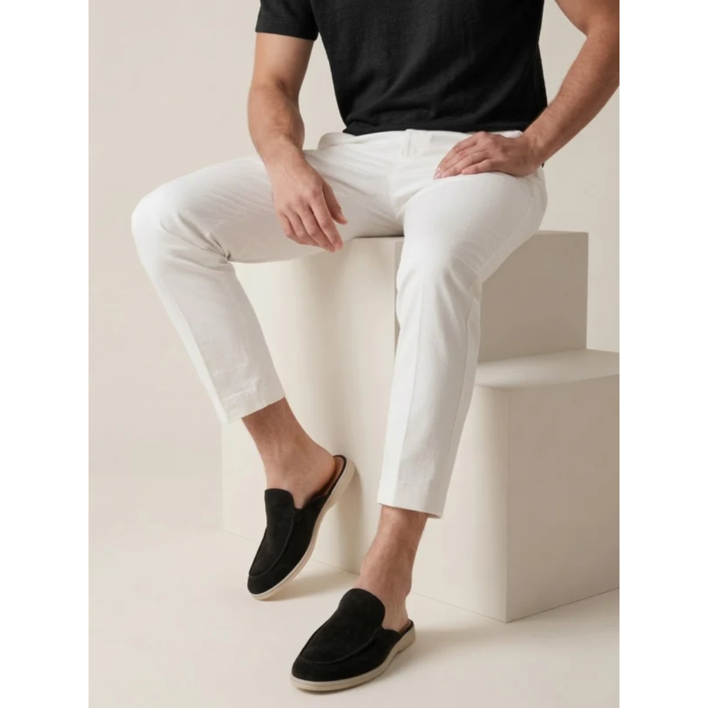Clogs Mules for Men Slip On Open Heel Backless Loafer