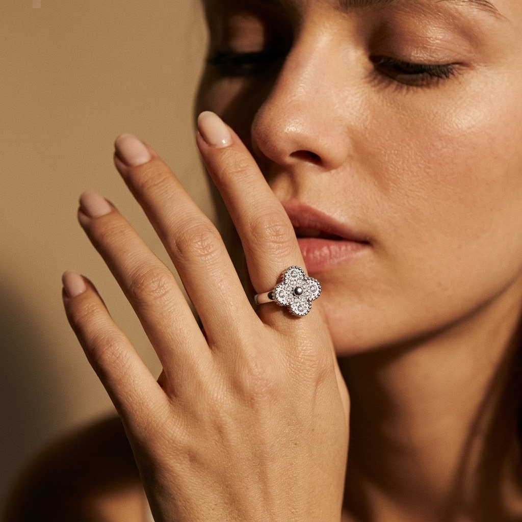 Clover Ring Women | Cubic Zirconia-Tithesource-