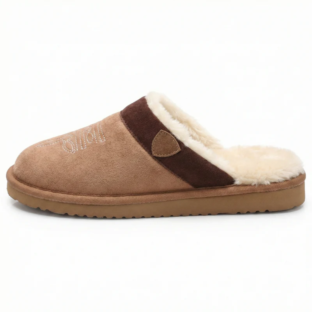 Cowboy Slippers - Fur Lined Cushioned Footbed