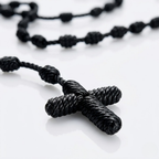 Crafted Knotted Rosary with Cross Charm