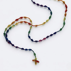 Crafted Knotted Rosary with Cross Charm