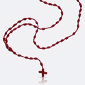 Crafted Knotted Rosary with Cross Charm