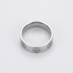 Cross Band Ring Stainless Steel | Couples Ring Women Men-Tithesource-