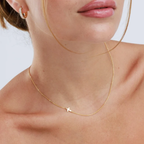 Cross Necklace for Women Sideways Gold Dainty Layering Pendant