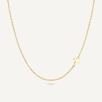 Cross Necklace for Women Sideways Gold Dainty Layering Pendant