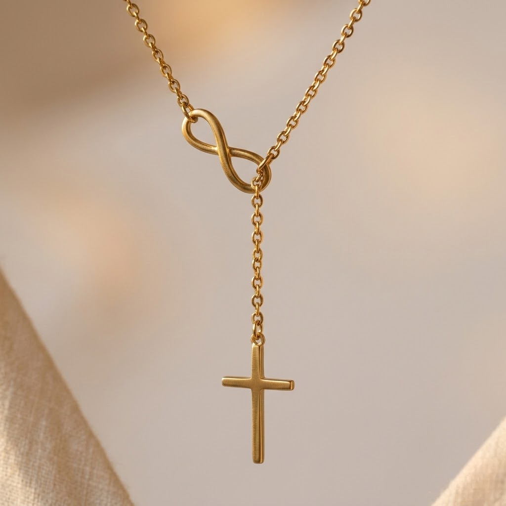 Cross Pendant Necklace for Women | Minimalist Choker Clavicle Chain