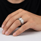 Cross Prayer Ring | Anxiety Ring Stainless Steel-Tithesource-