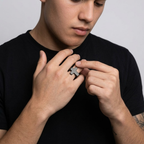 Cross Ring | Statement Stainless Steel Punk Signet Men-Tithesource-