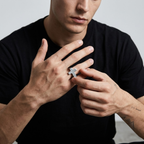 Cross Ring | Statement Stainless Steel Punk Signet Men-Tithesource-