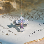 Cross Ring with Cubic Zirconia Accents | Gold and Silver-Tithesource-