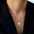 Crusader Cross Necklace Pendant Christian Protection Stainless Steel Gold Baptism-Tithesource-Gold-