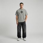 Crusader Cross T-Shirt Grey | Christian Streetwear-Tithesource-