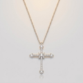 Cubic Zirconia Cross Necklace for Women | Ice Pendant