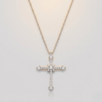 Cubic Zirconia Cross Necklace for Women | Ice Pendant