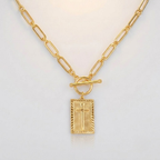 Eternal Cross Pendant Necklace | Women-Tithesource-Gold-
