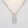 Eternal Cross Pendant Necklace | Women-Tithesource-Silver-