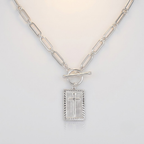 Eternal Cross Pendant Necklace | Women-Tithesource-Silver-