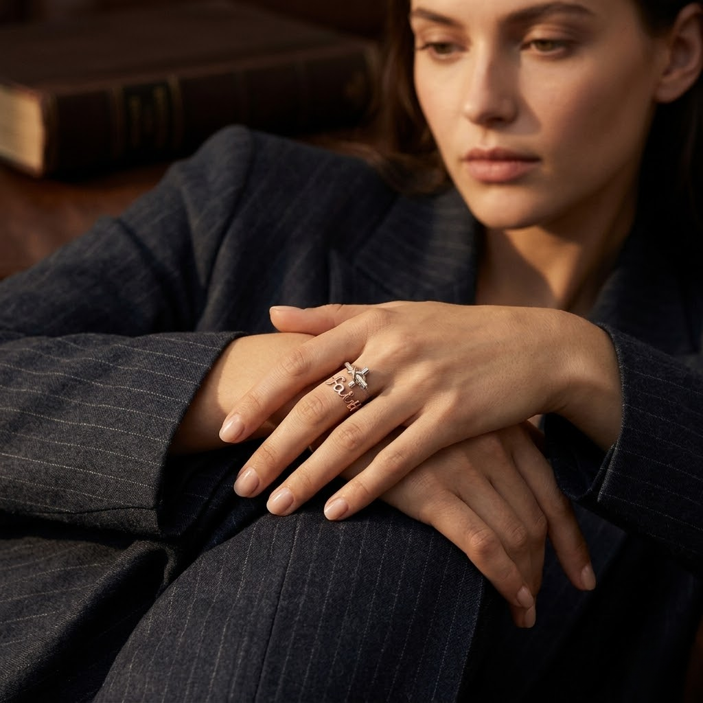 Faith Cross Adjustable Ring | Christian Jewelry