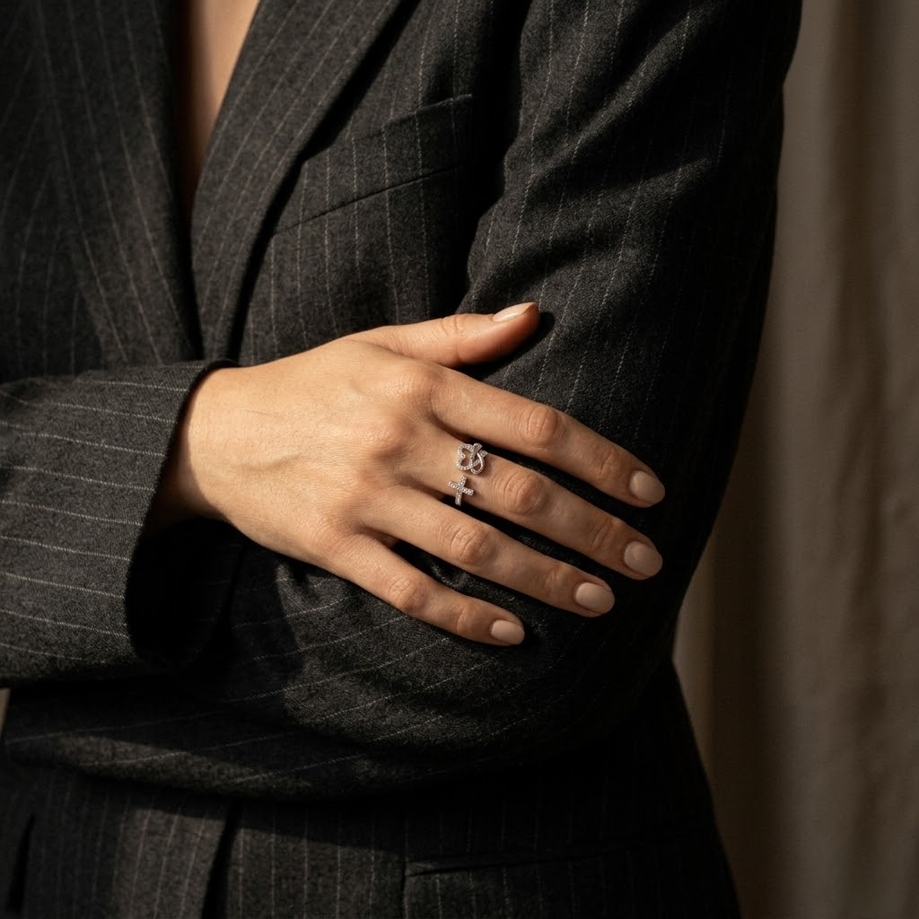 Faith Cross Adjustable Ring | Christian Jewelry