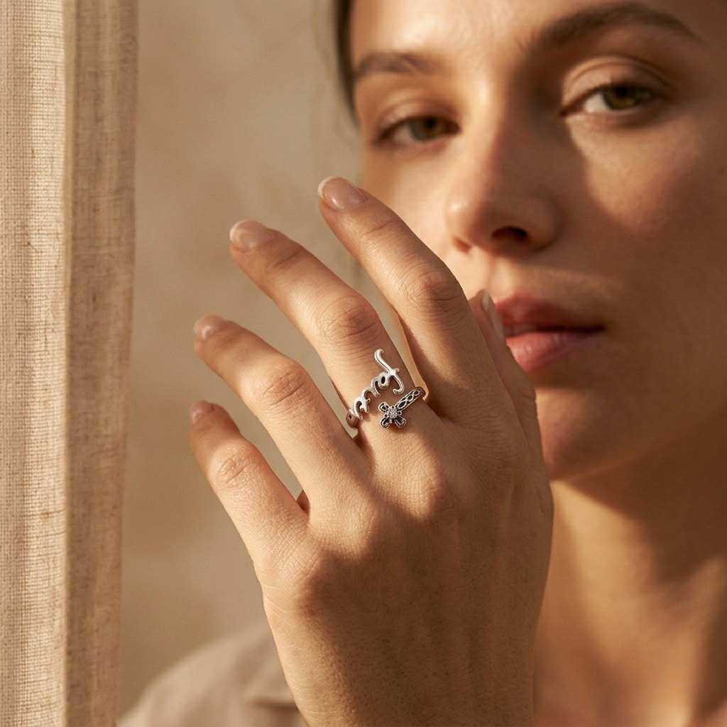 Faith Cross Adjustable Ring | Christian Jewelry
