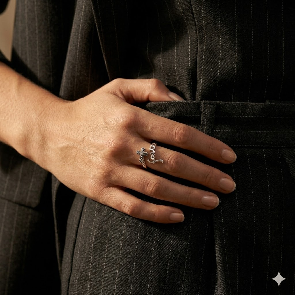 Faith Cross Adjustable Ring | Christian Jewelry