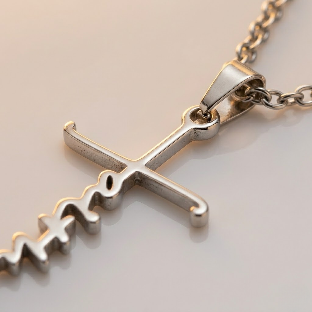 Faith Cross Pendant Chain Necklace