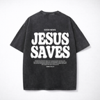 Faith Over Fear Bible Verse Vintage Washed T-Shirt | Y2K Oversized
