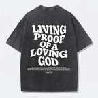 Faith Over Fear Bible Verse Vintage Washed T-Shirt | Y2K Oversized