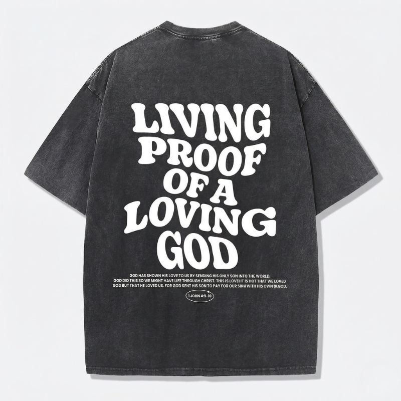Faith Over Fear Bible Verse Vintage Washed T-Shirt | Y2K Oversized