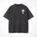 Faith Over Fear Bible Verse Vintage Washed T-Shirt | Y2K Oversized