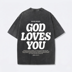 Faith Over Fear Bible Verse Vintage Washed T-Shirt | Y2K Oversized