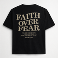 Faith Over Fear Christian T-Shirt Black | Psalm 118:6