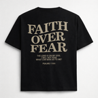 Faith Over Fear Christian T-Shirt Black | Psalm 118:6