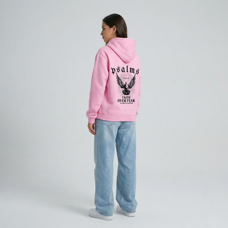 Faith Over Fear Psalms Unisex Hoodie | Y2K Streetwear