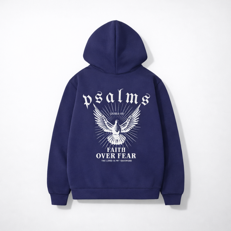 Faith Over Fear Psalms Unisex Hoodie | Y2K Streetwear