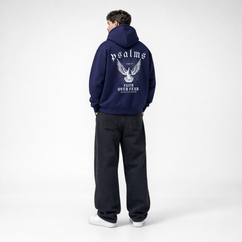 Faith Over Fear Psalms Unisex Hoodie | Y2K Streetwear