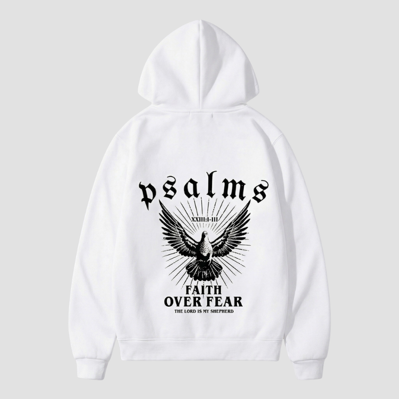 Faith Over Fear Psalms Unisex Hoodie | Y2K Streetwear